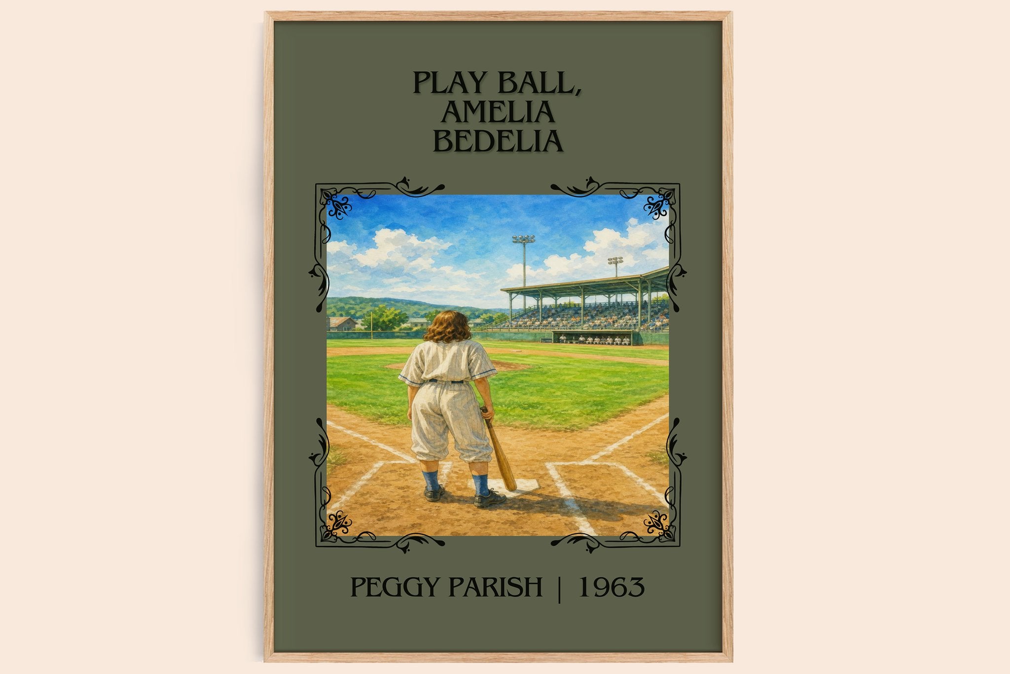 Play Ball, Amelia Bedelia Classic Book Art Print by Peggy Parish