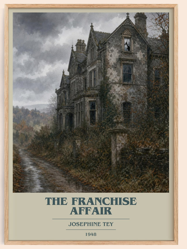 The Franchise Affair Book Cover Poster by Josephine Tey