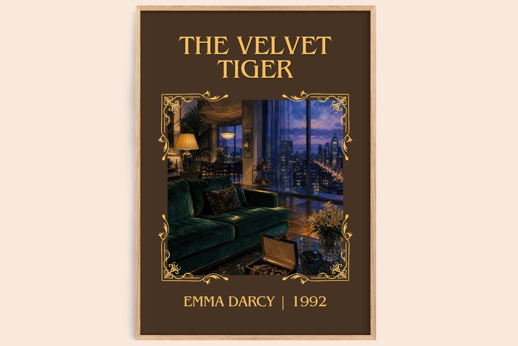 The Velvet Tiger Classic Book Art Print by Emma Darcy