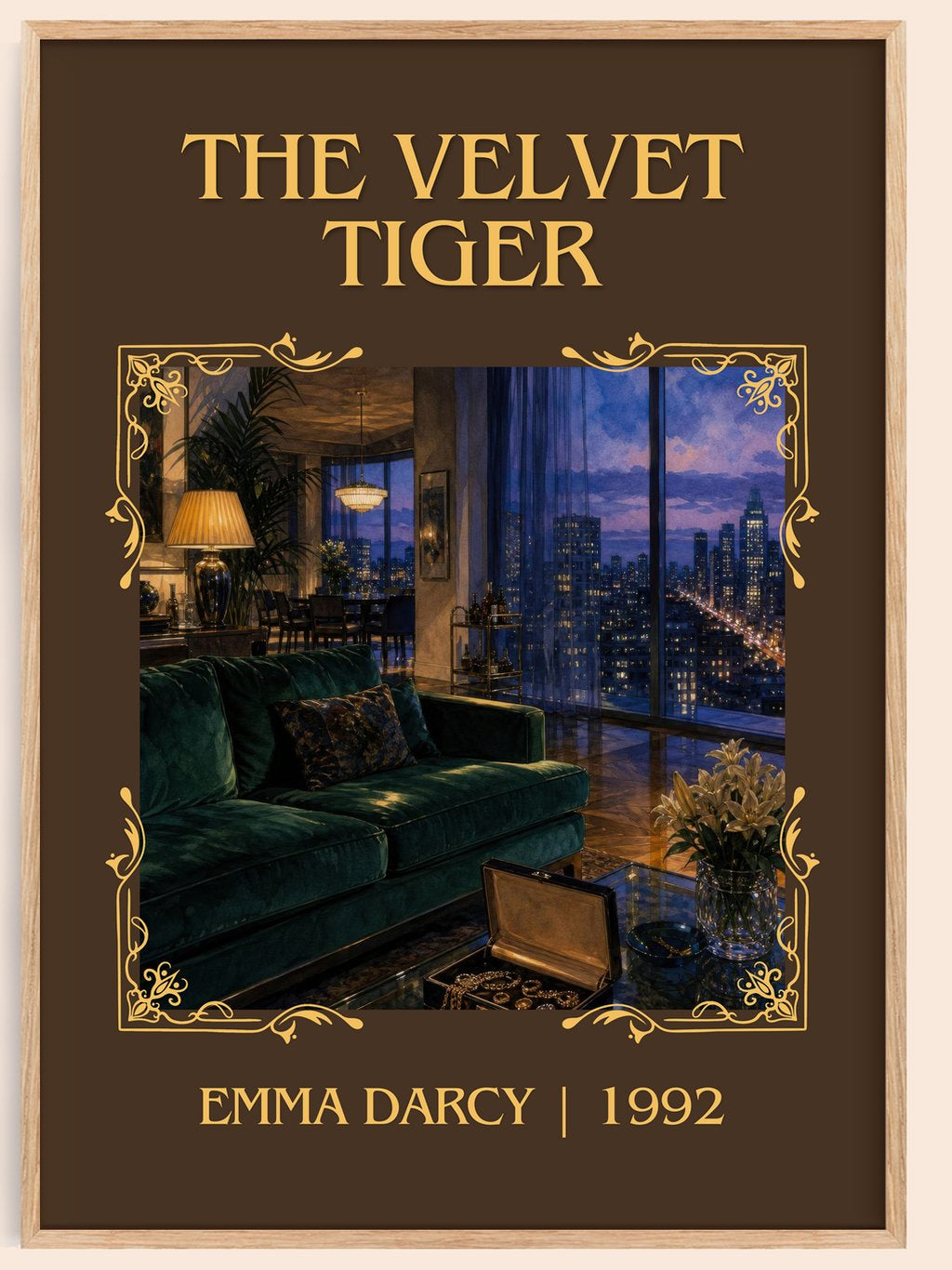 The Velvet Tiger Classic Book Art Print by Emma Darcy – book poster