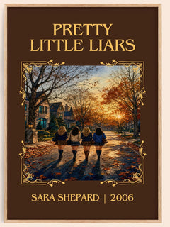 Pretty Little Liars Classic Book Art Print by Sara Shepard – book poster