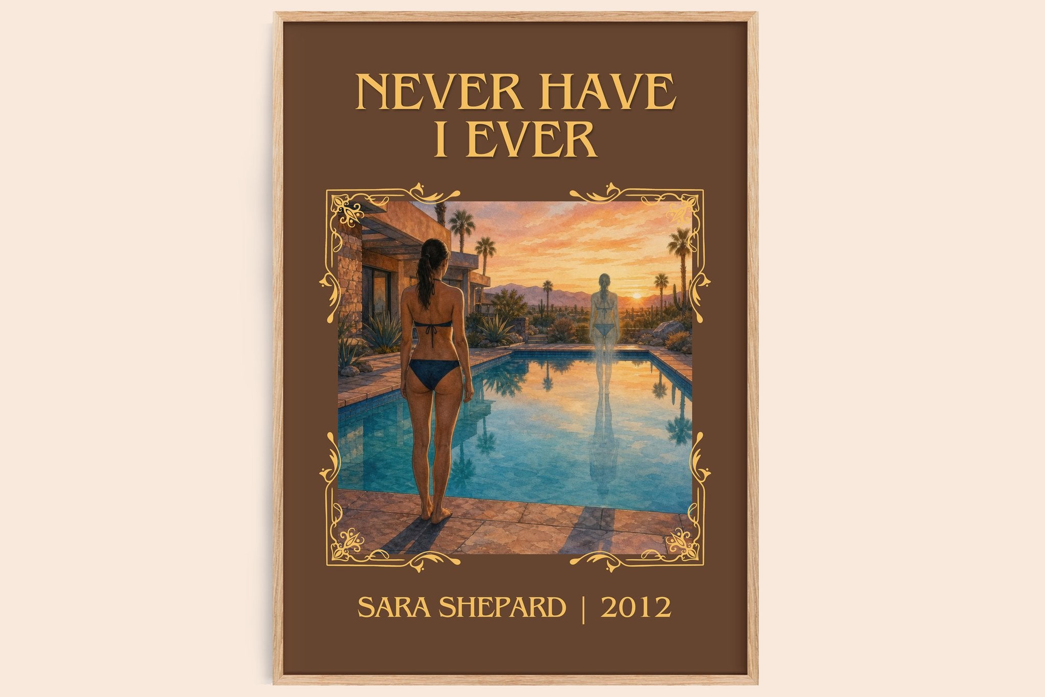 Never Have I Ever Classic Book Art Print by Sara Shepard