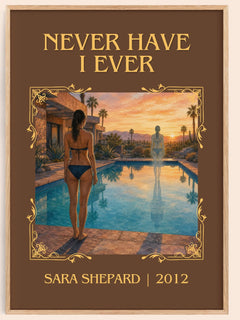 Never Have I Ever Classic Book Art Print by Sara Shepard – image 1