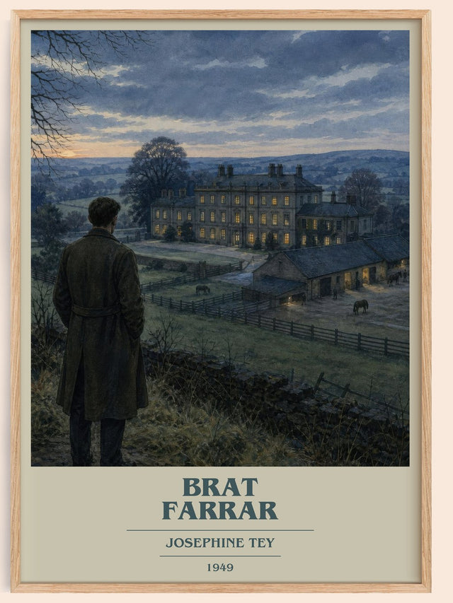 Brat Farrar Book Cover Poster by Josephine Tey