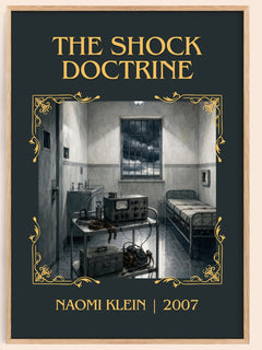 The Shock Doctrine Classic Book Art Print by Naomi Klein – book poster