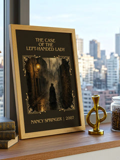Case of the Left-Handed Lady Classic Book Art Print by Nancy Springer – image 3