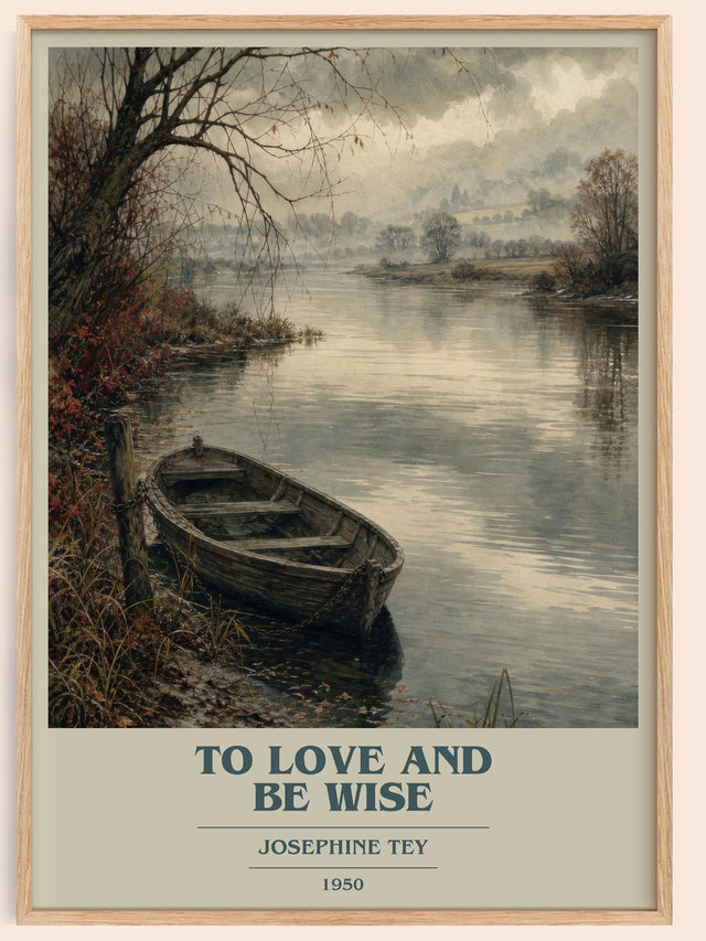 To Love And Be Wise Book Cover Poster by Josephine Tey