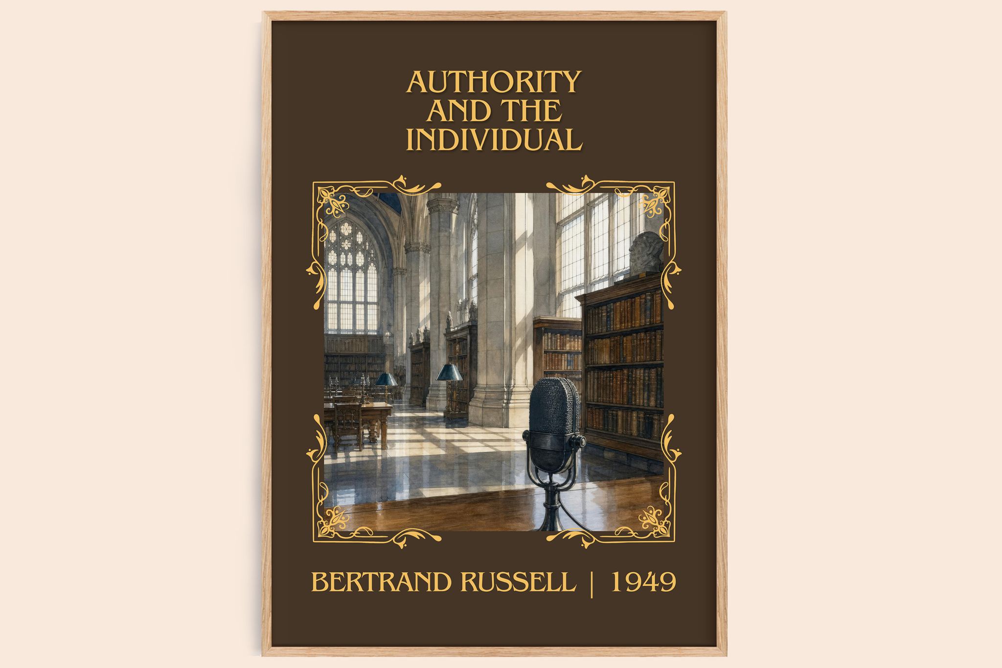 Authority and the Individual Classic Book Art Print by B. Russell
