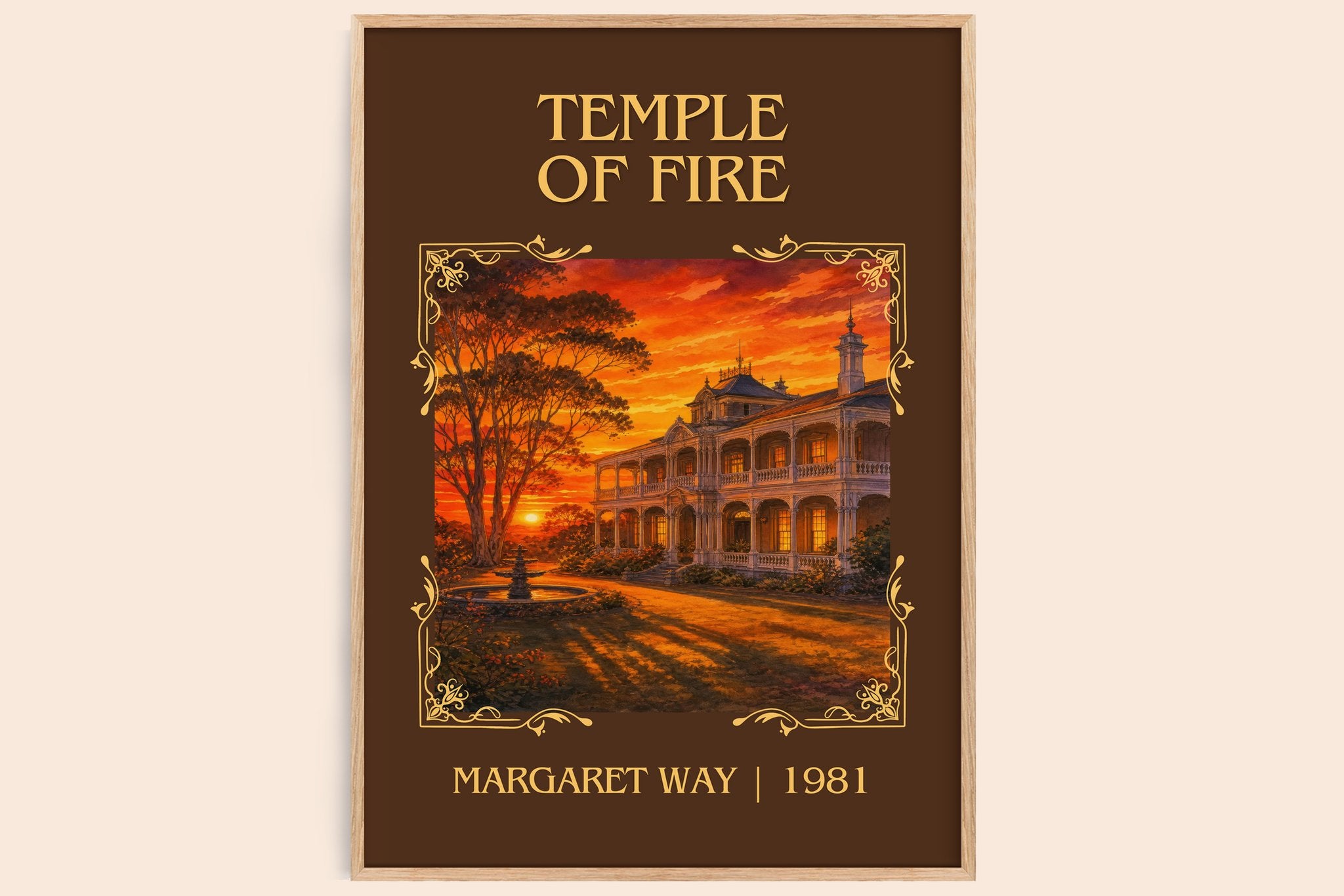 Temple of Fire Classic Book Art Print by Margaret Way