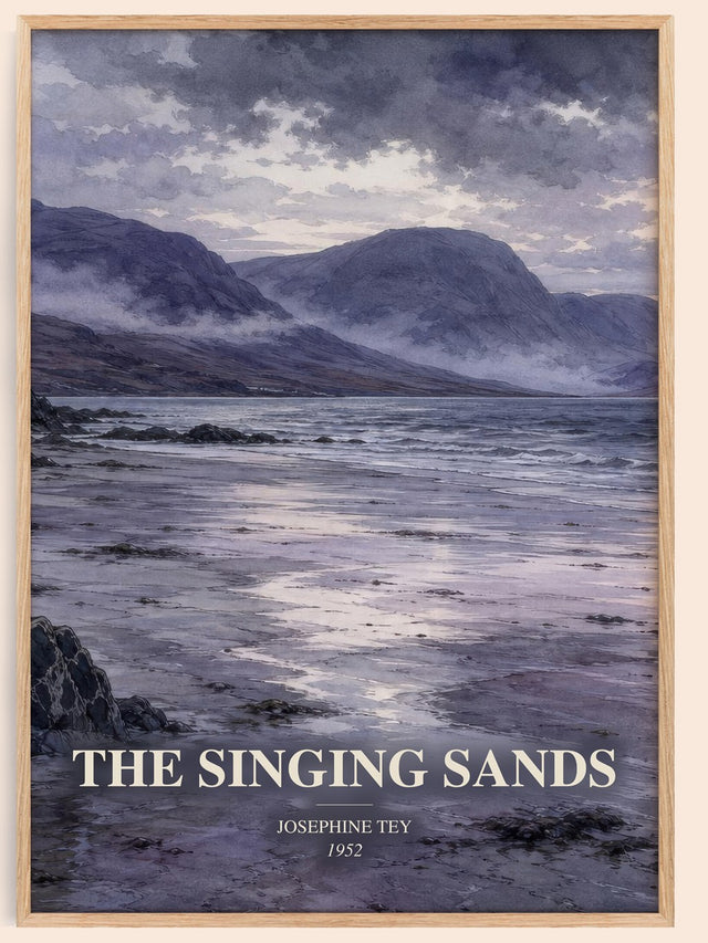 The Singing Sands Book Watercolour Illustration by Josephine Tey