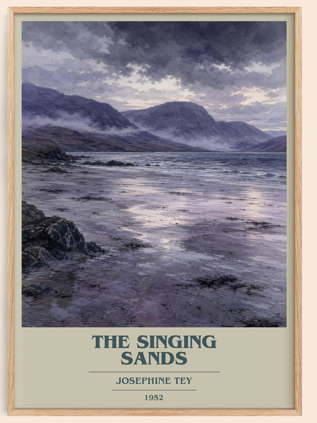 The Singing Sands Book Cover Poster by Josephine Tey