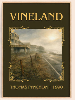 Vineland Classic Book Art Print by Thomas Pynchon – book poster