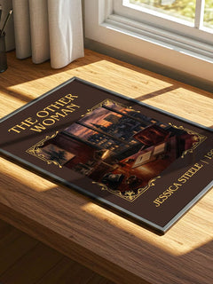 The Other Woman Classic Book Art Print by Jessica Steele – print on a sunlit desk
