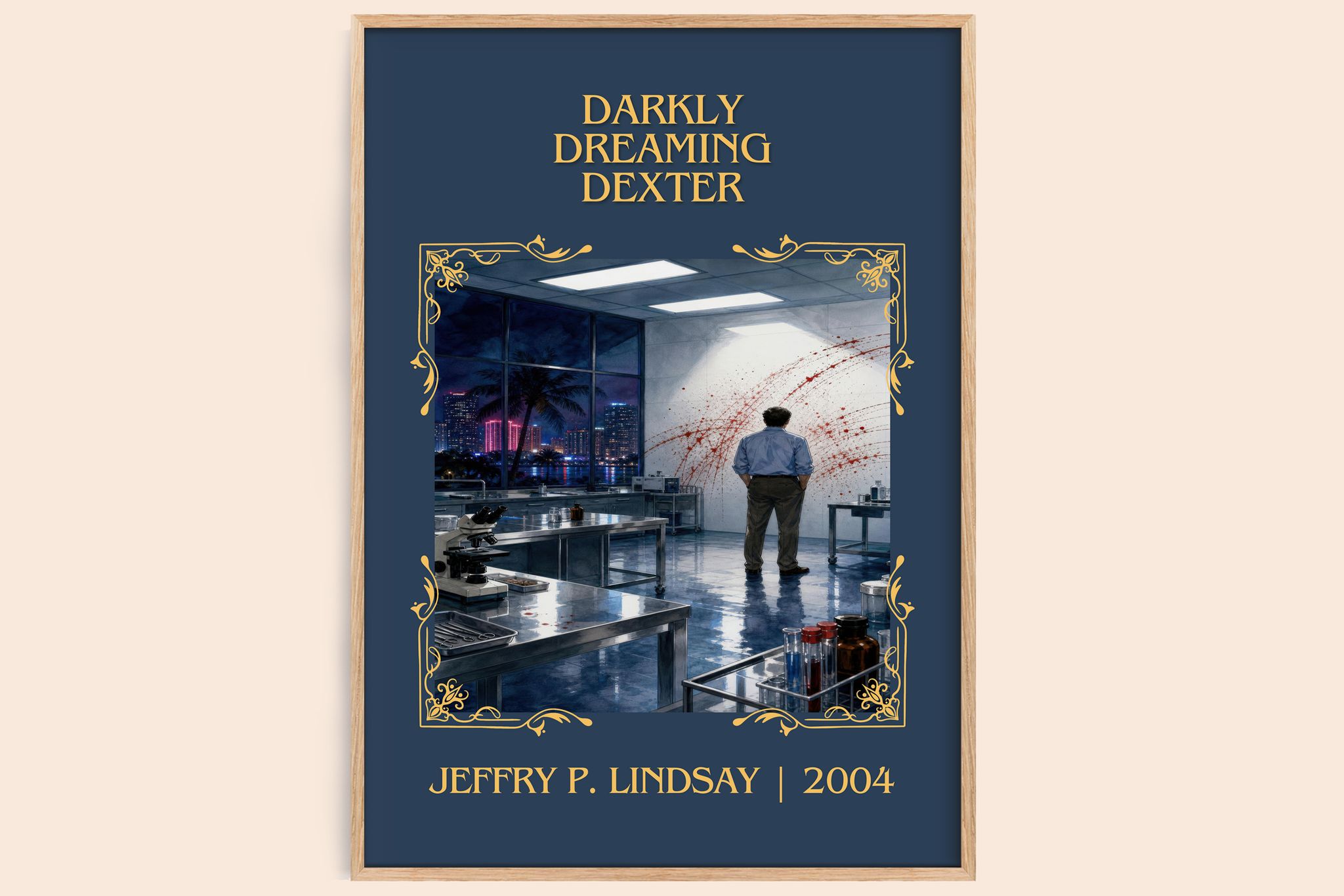 Darkly dreaming Dexter Classic Book Art Print by Jeffry P. Lindsay