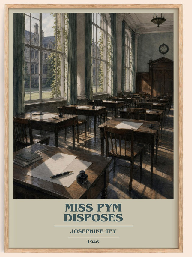Miss Pym Disposes Book Cover Poster by Josephine Tey