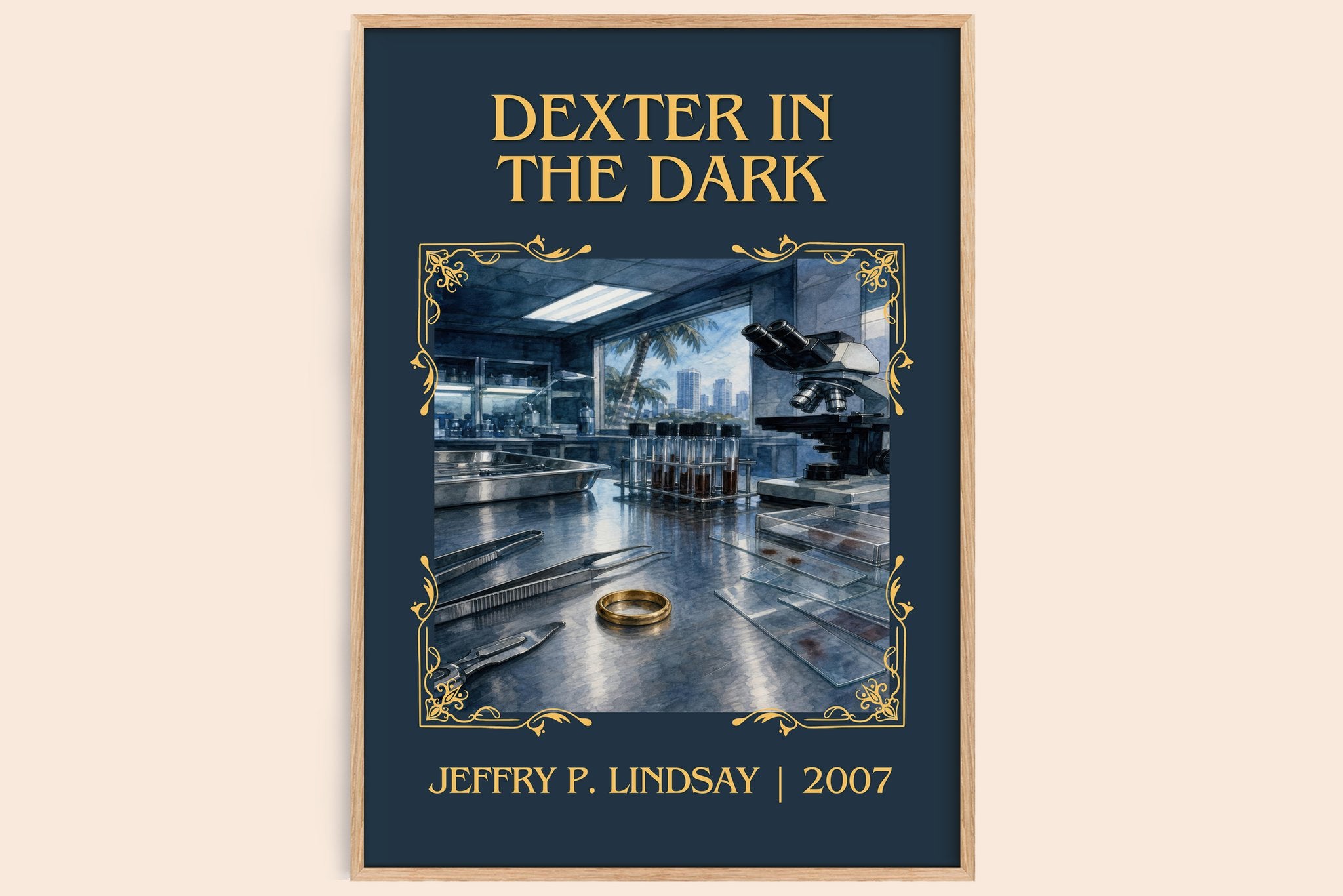 Dexter in the dark Classic Book Art Print by Jeffry P. Lindsay