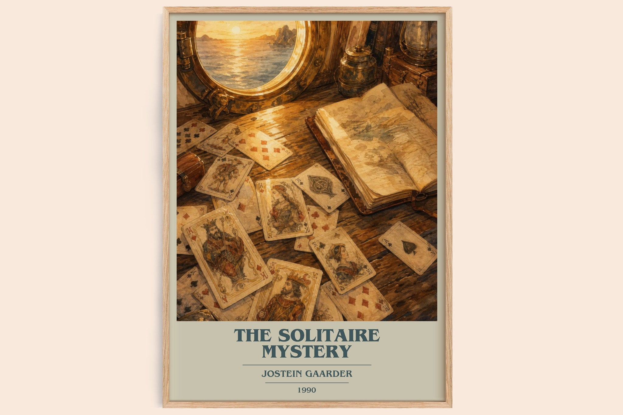 The Solitaire Mystery Book Cover Poster by Jostein Gaarder