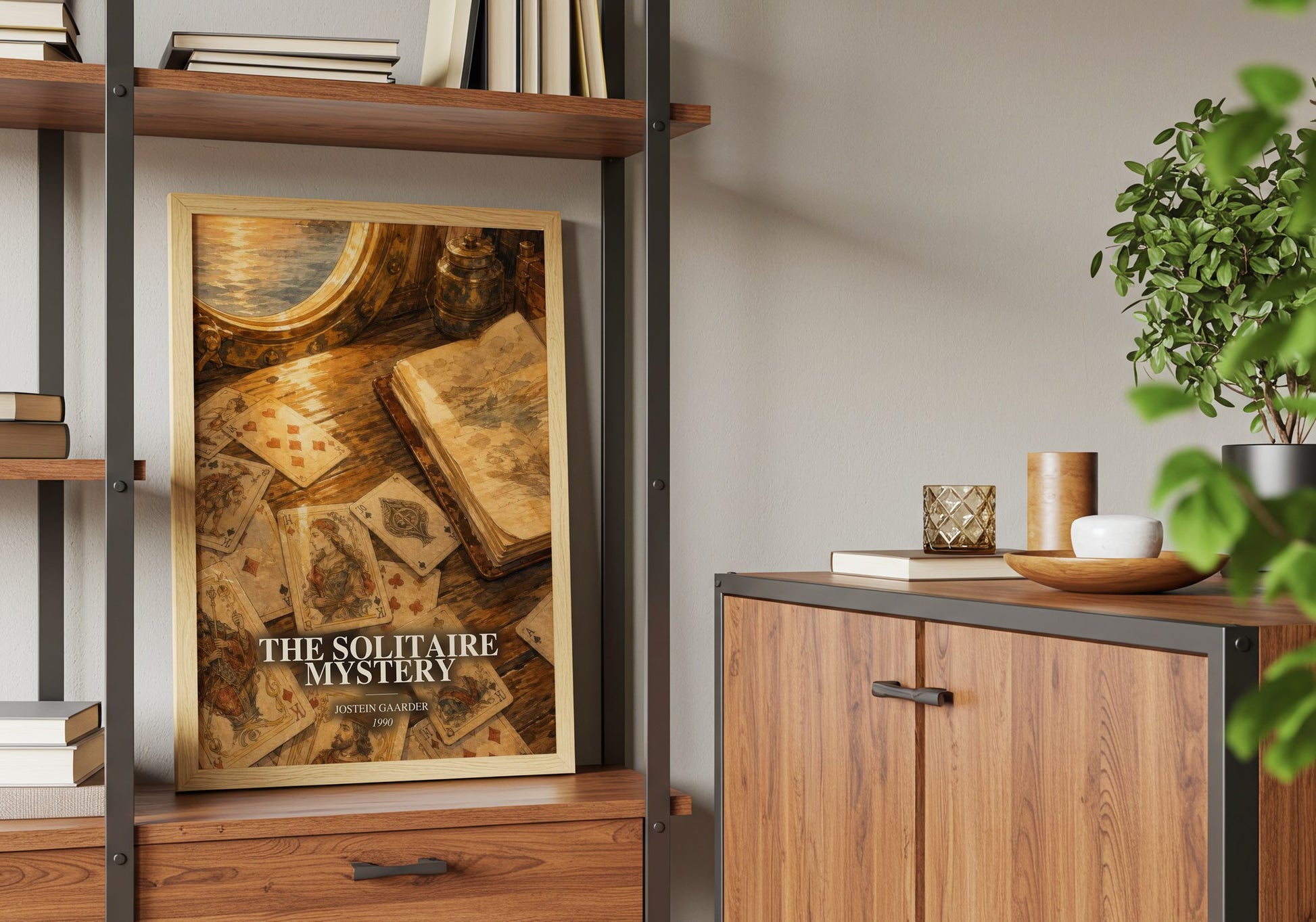 The Solitaire Mystery book watercolour illustration paper finish options – matte satin gloss