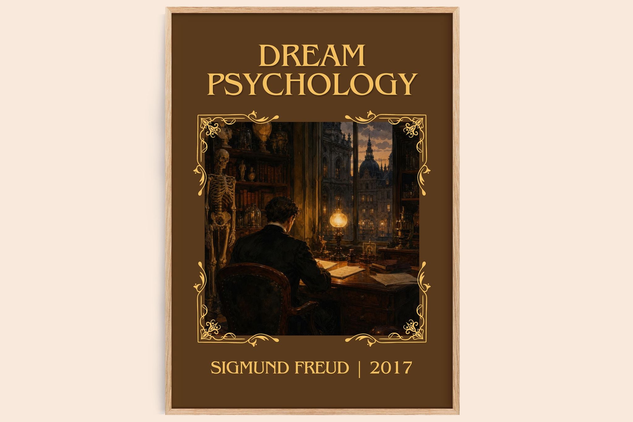 Dream Psychology Classic Book Art Print by Sigmund Freud