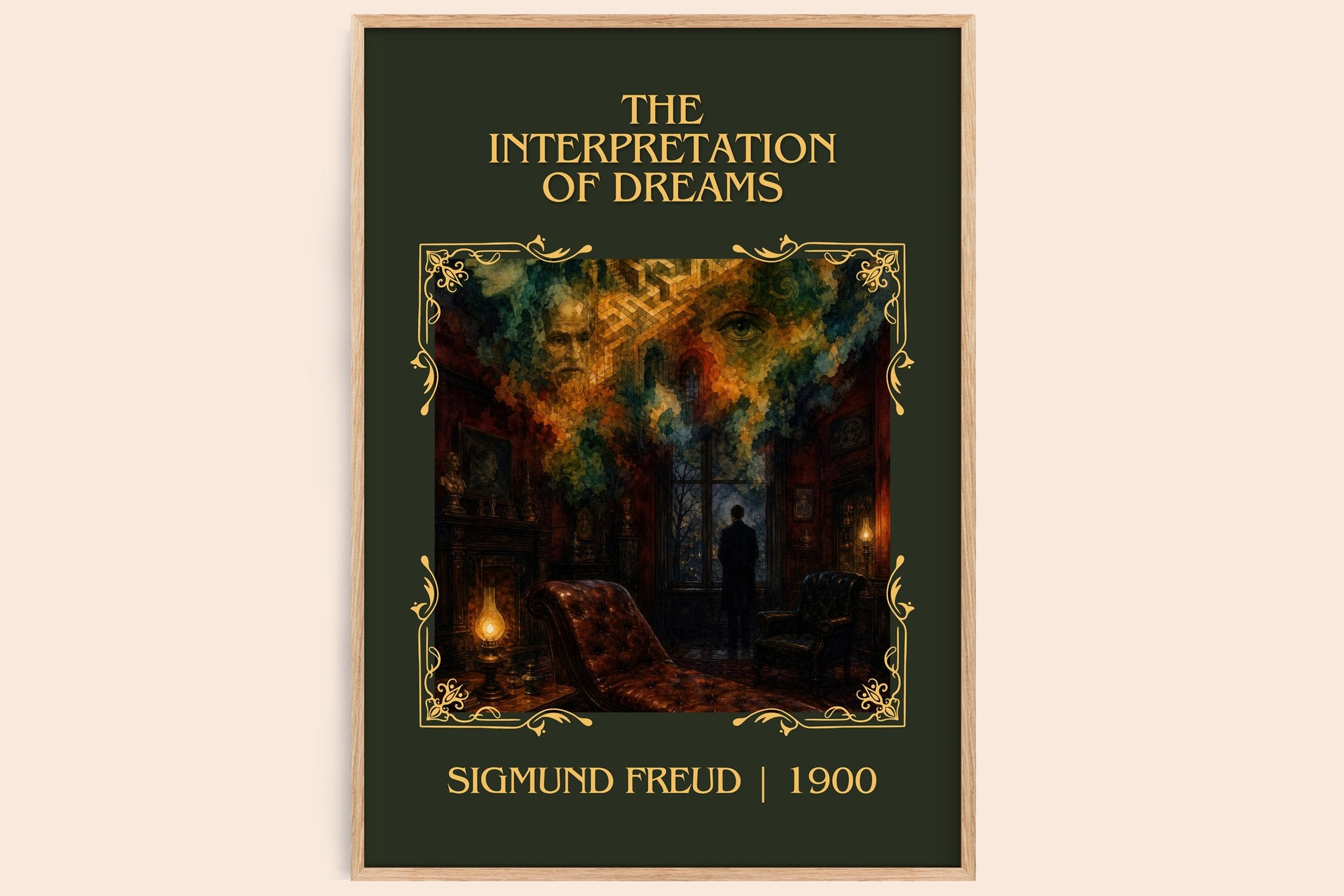 The Interpretation of Dreams Classic Book Art Print by Sigmund Freud