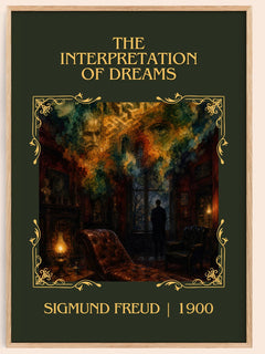 The Interpretation of Dreams Classic Book Art Print by Sigmund Freud – book poster