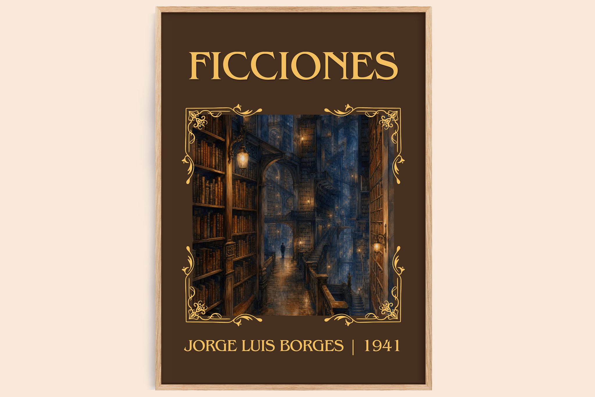 Ficciones Classic Book Art Print by Jorge Luis Borges