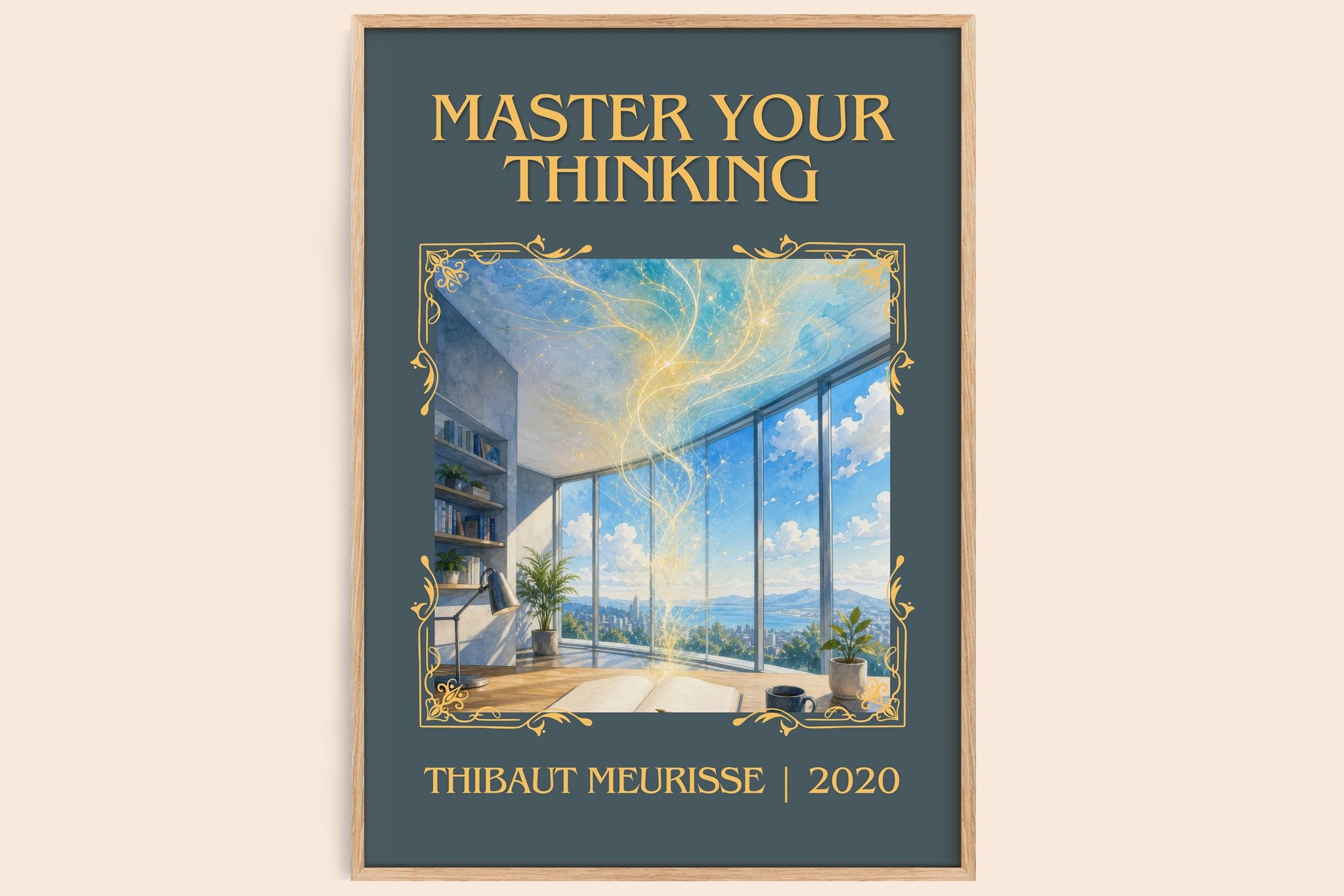 Master Your Thinking Classic Book Art Print by Thibaut Meurisse