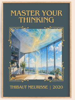 Master Your Thinking Classic Book Art Print by Thibaut Meurisse – image 1