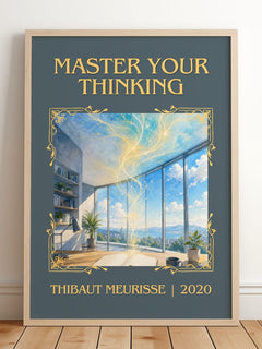 Master Your Thinking Classic Book Art Print by Thibaut Meurisse – image 2