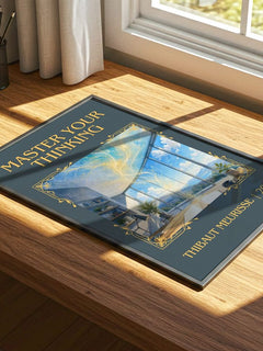 Master Your Thinking Classic Book Art Print by Thibaut Meurisse – image 4