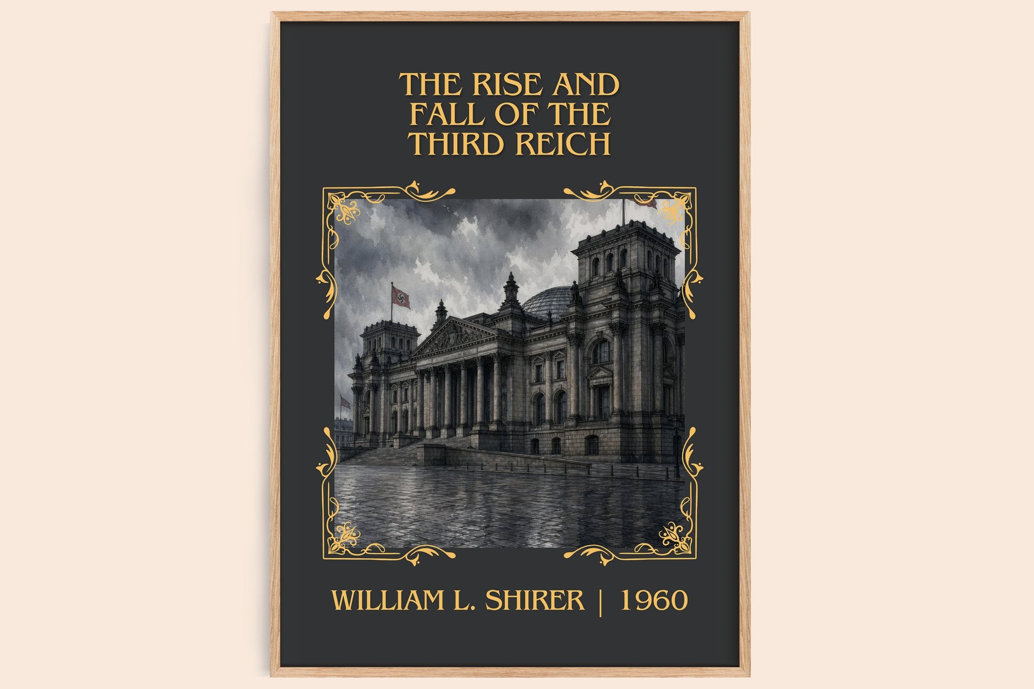 Rise and Fall of the Third Reich Classic Book Art Print by W. Shirer