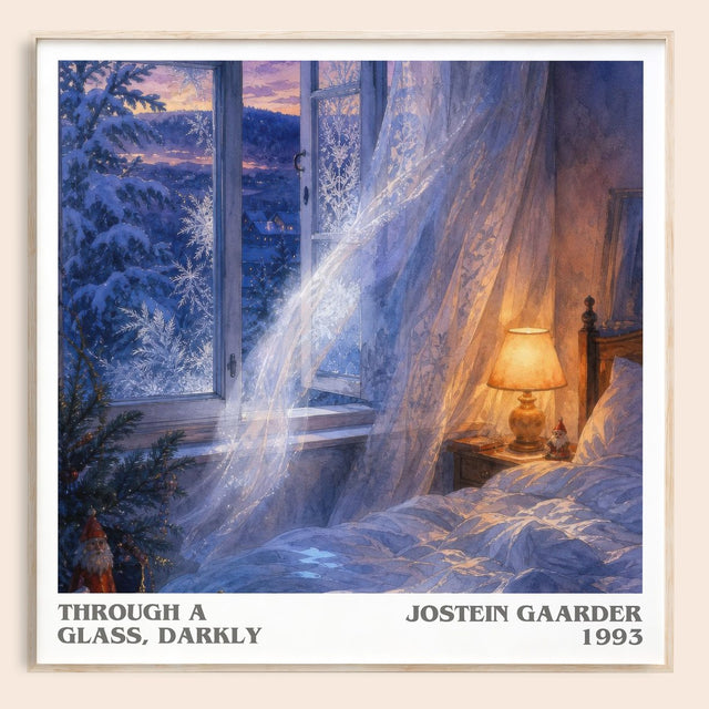 Through A Glass, Darkly Literary Art Print by Jostein Gaarder