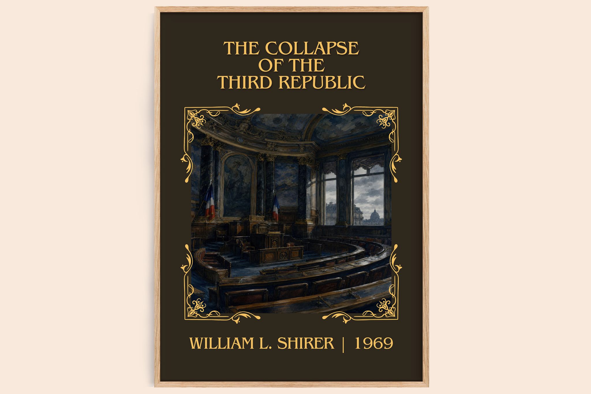 collapse of the Third Republic Classic Book Art Print by W. Shirer