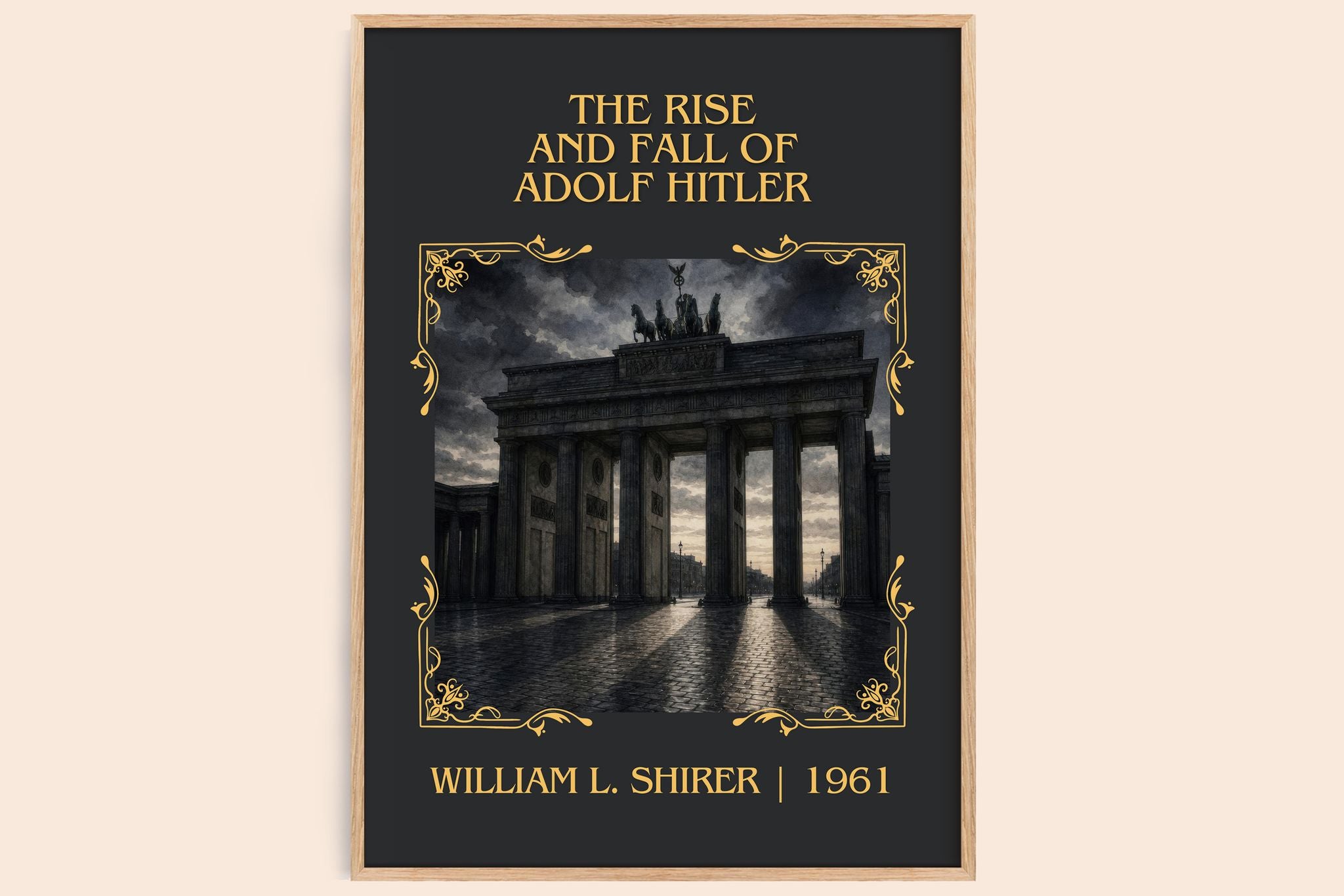 rise and fall of Adolf Hitler Classic Book Art Print by W. Shirer