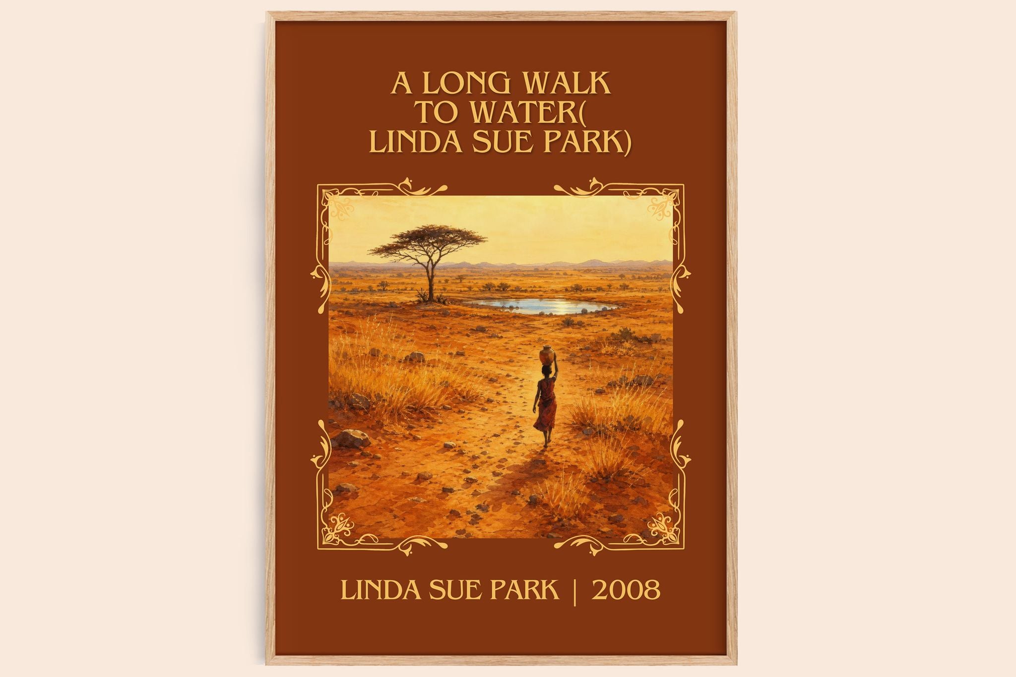 Long Walk to Water( Linda Sue Park) Classic Book Art Print by L. Park