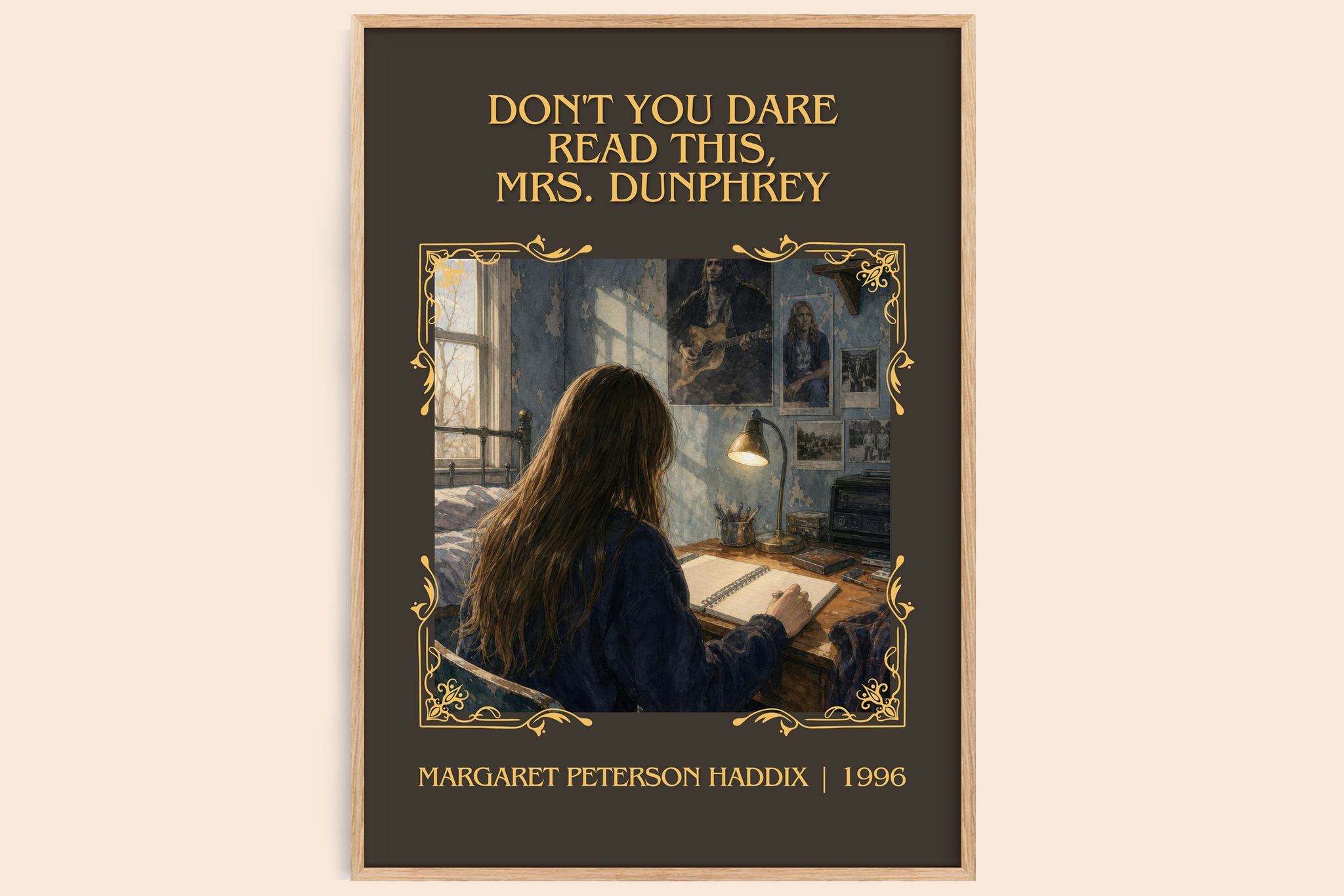Don't You Dare Read This, Mrs. Dunphrey Classic Book Art Print by Margaret Peterson Haddix