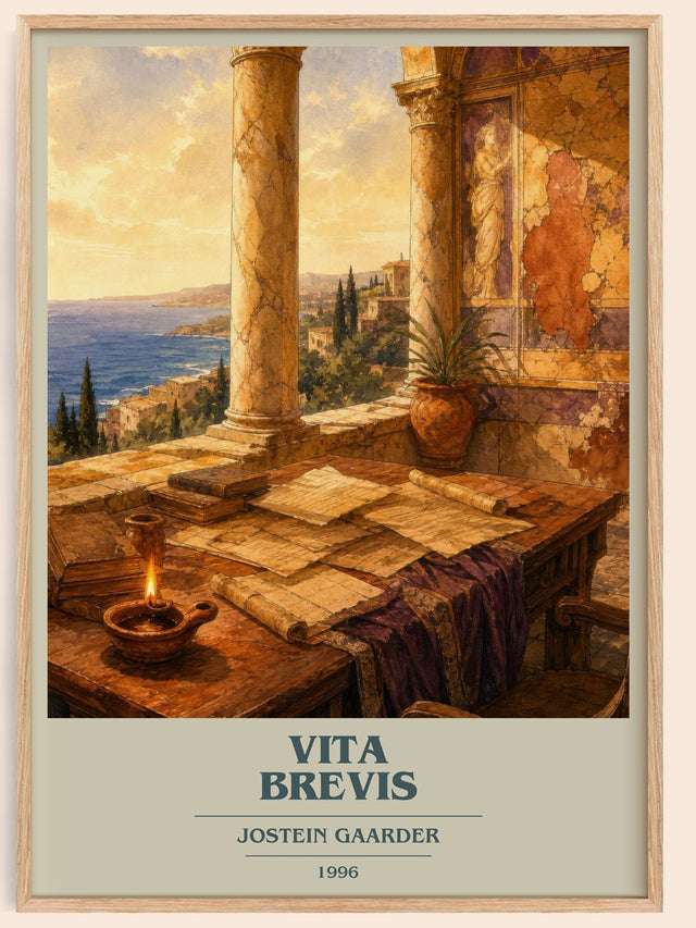 Vita Brevis Book Cover Poster by Jostein Gaarder