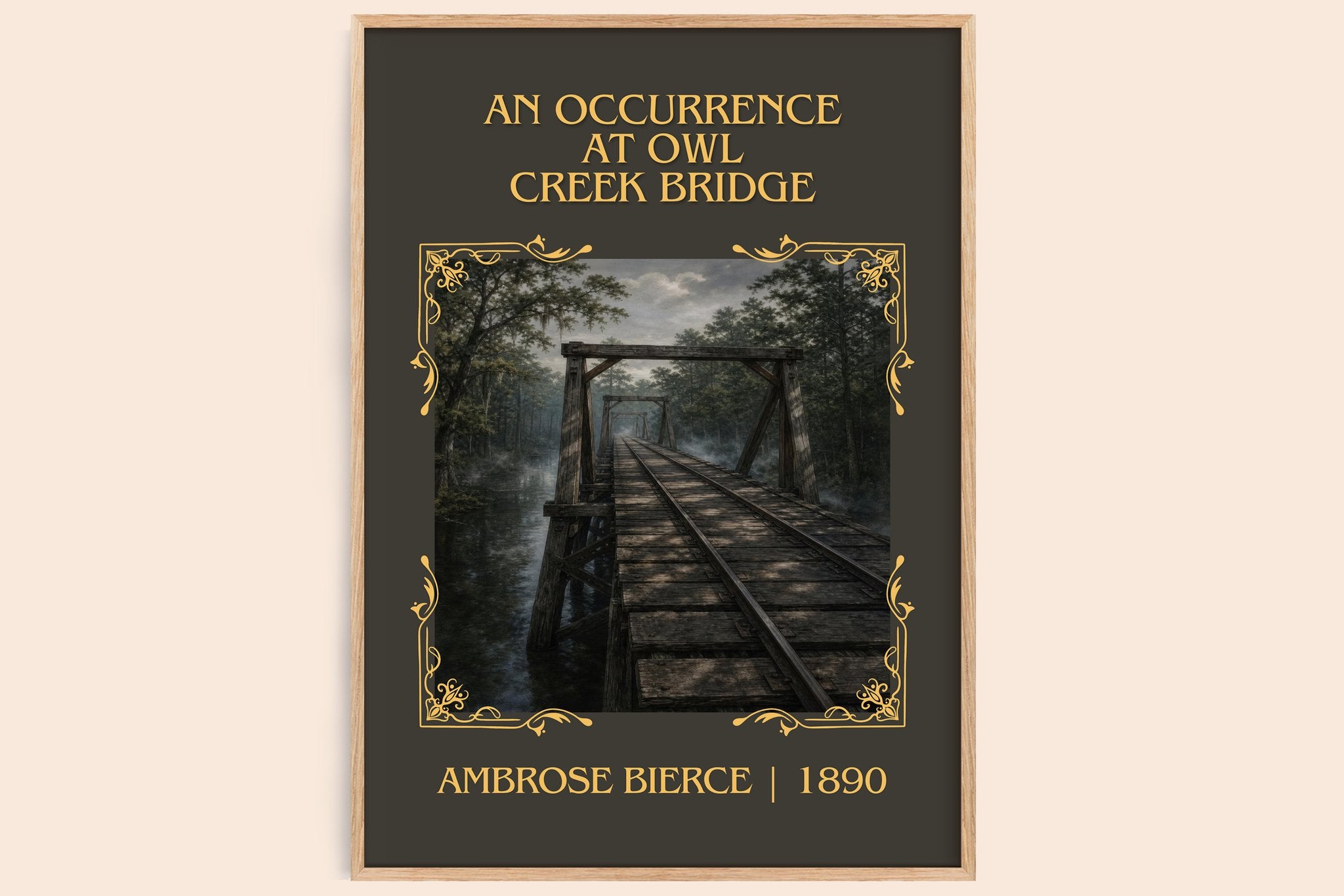 Occurrence at Owl Creek Bridge Classic Book Art Print by A. Bierce