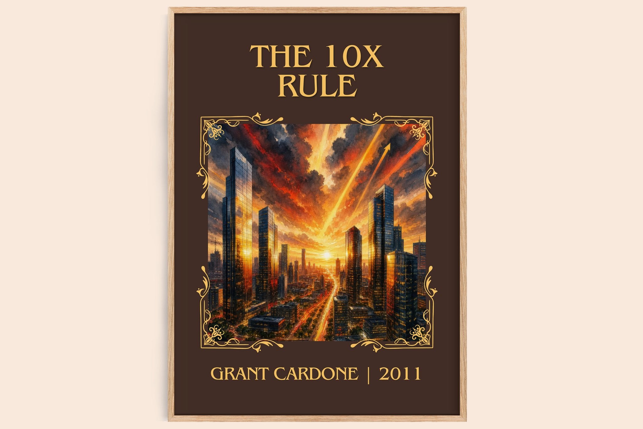The 10x rule Classic Book Art Print by Grant Cardone