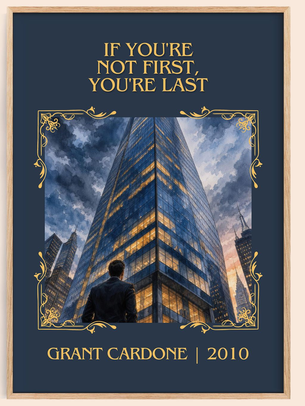 If you're not first, you're last Classic Book Art Print by G. Cardone – book poster