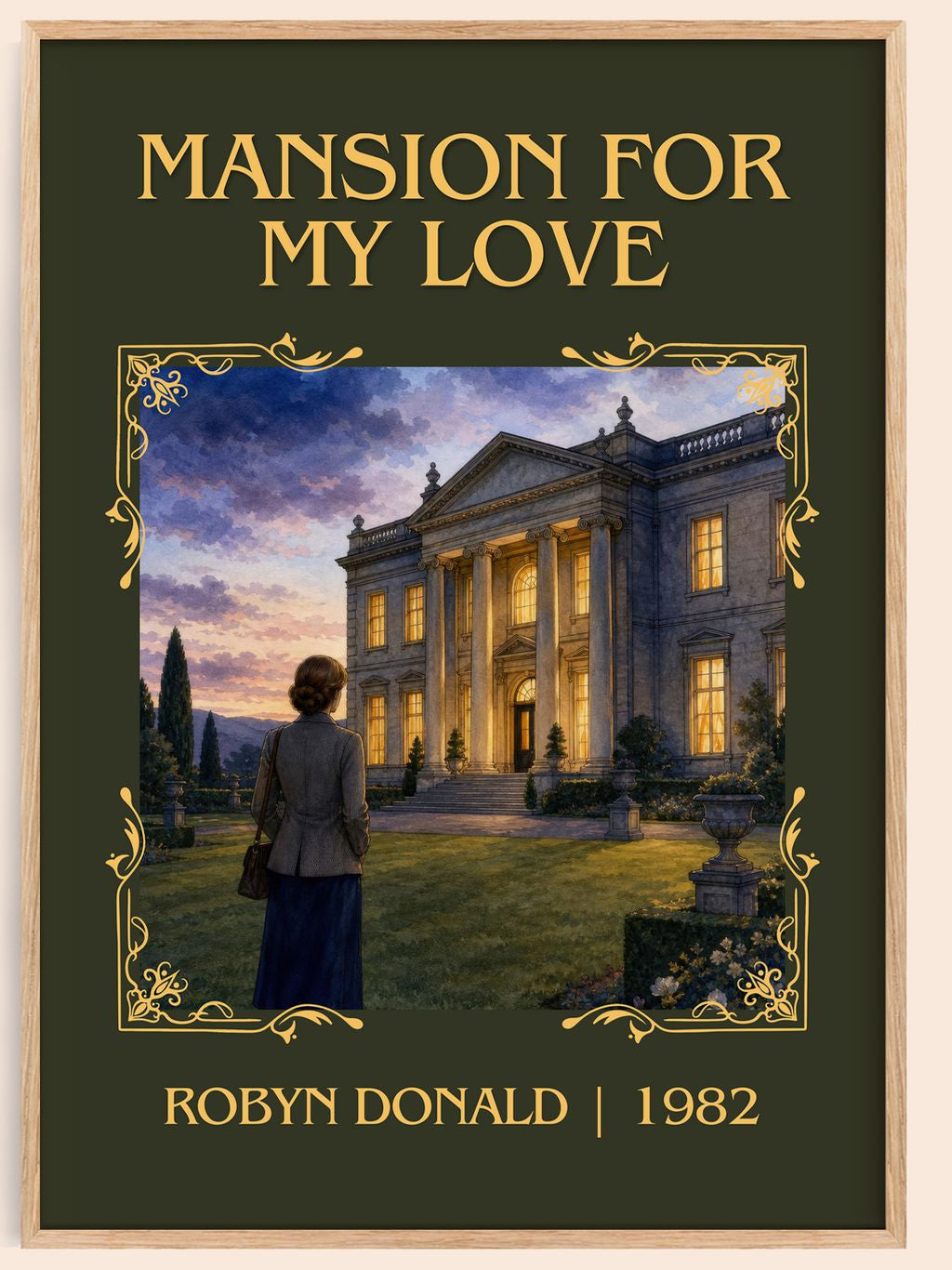 Mansion for My Love Classic Book Art Print by Robyn Donald – book poster