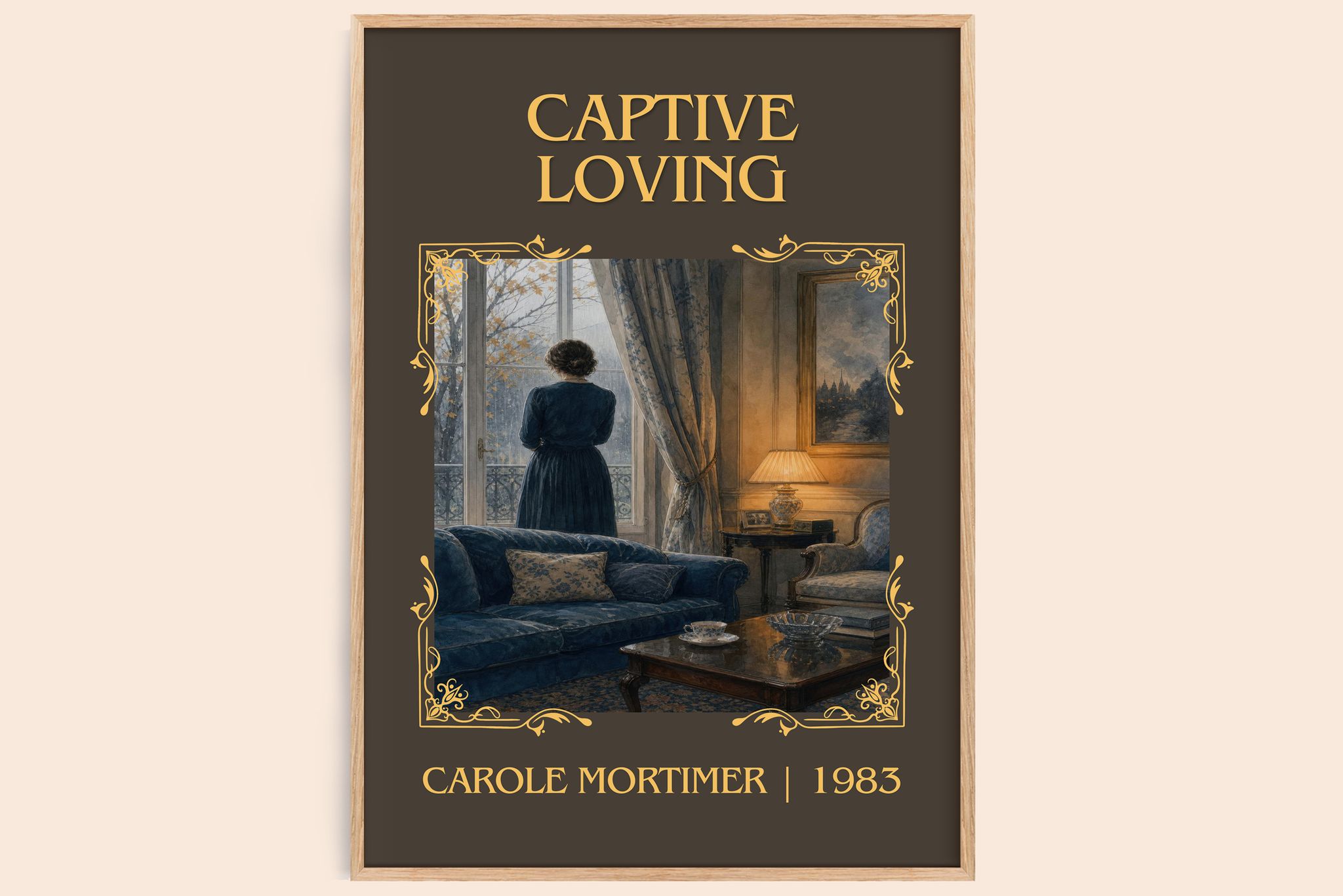 Captive Loving Classic Book Art Print by Carole Mortimer