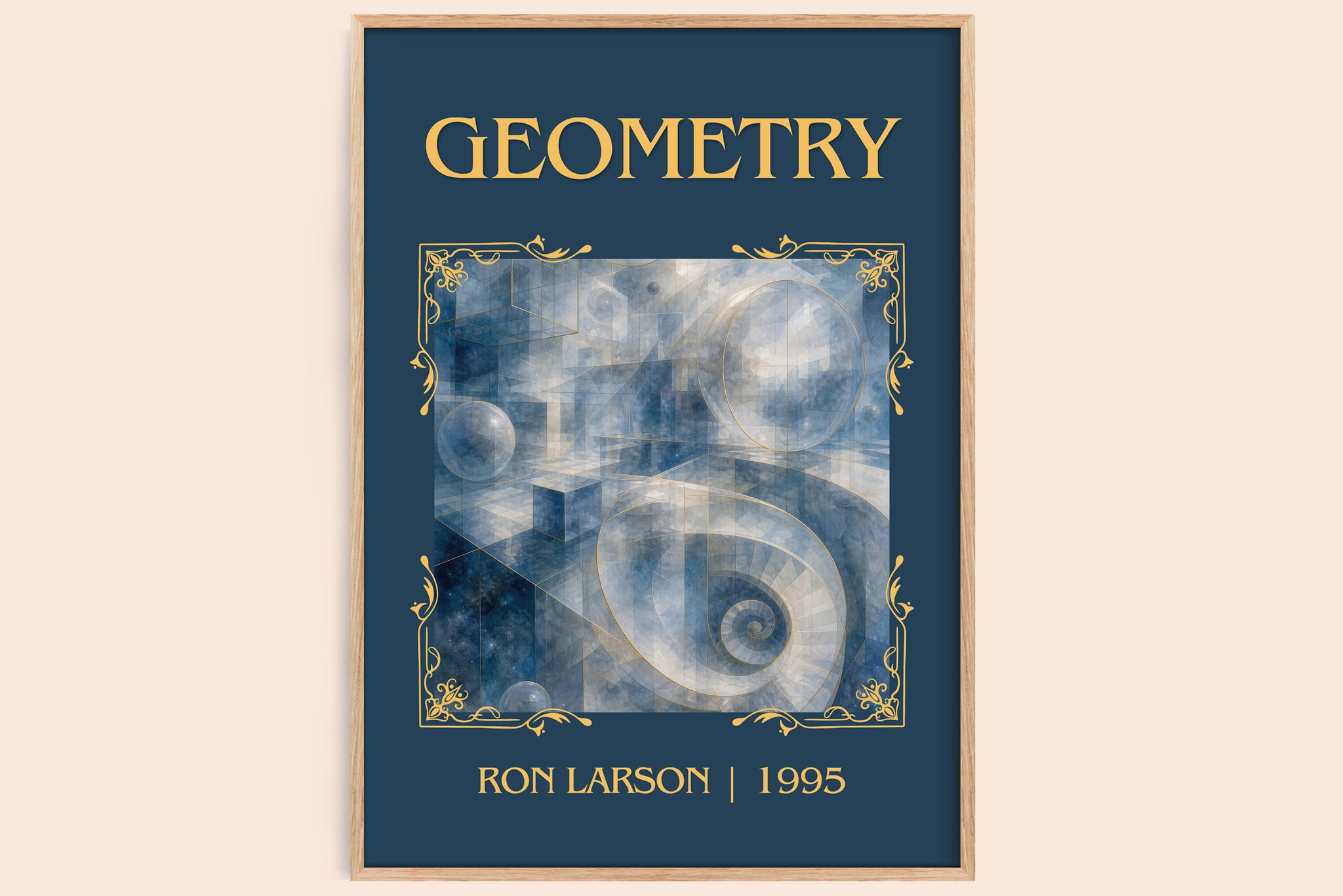 Geometry Classic Book Art Print by Ron Larson