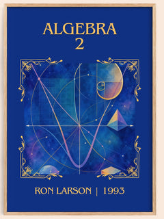 Algebra 2 Classic Book Art Print by Ron Larson – image 1