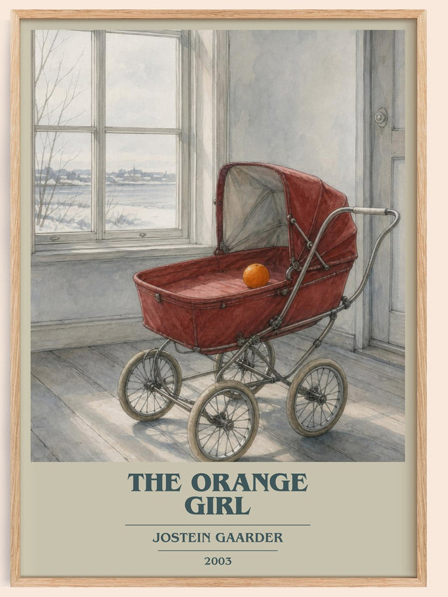 The Orange Girl Book Cover Poster by Jostein Gaarder