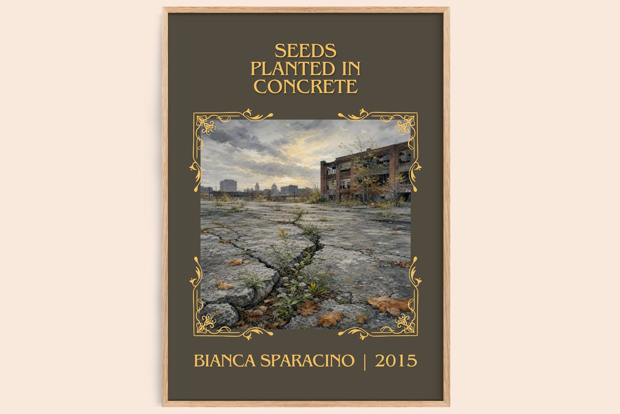 Seeds Planted in Concrete Classic Book Art Print by Bianca Sparacino