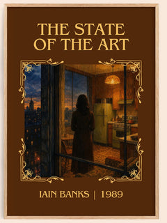 The State of the Art Classic Book Art Print by Iain Banks – book poster