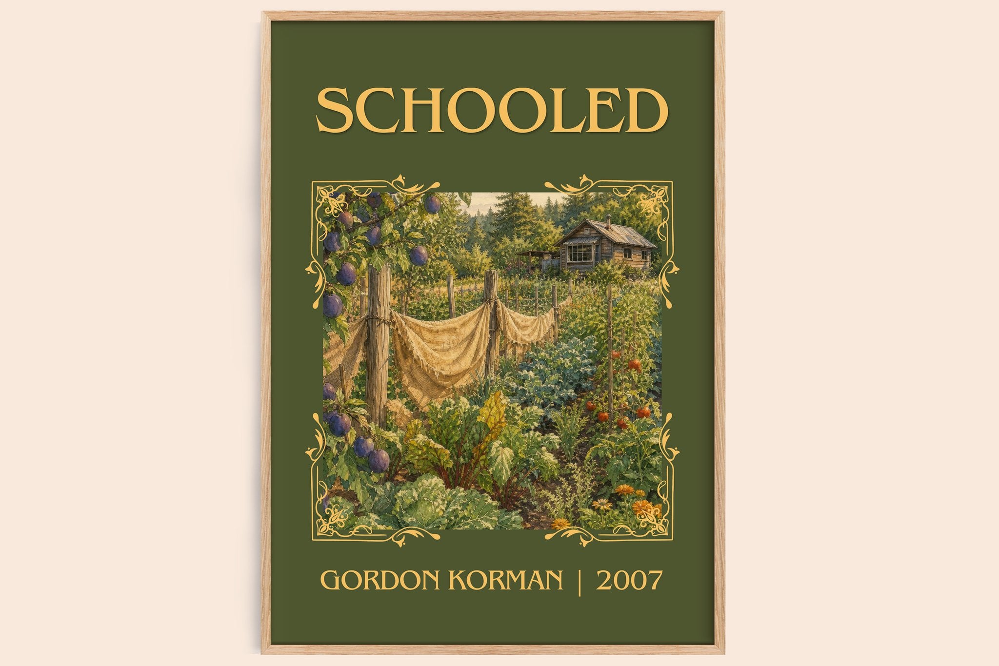 Schooled Classic Book Art Print by Gordon Korman