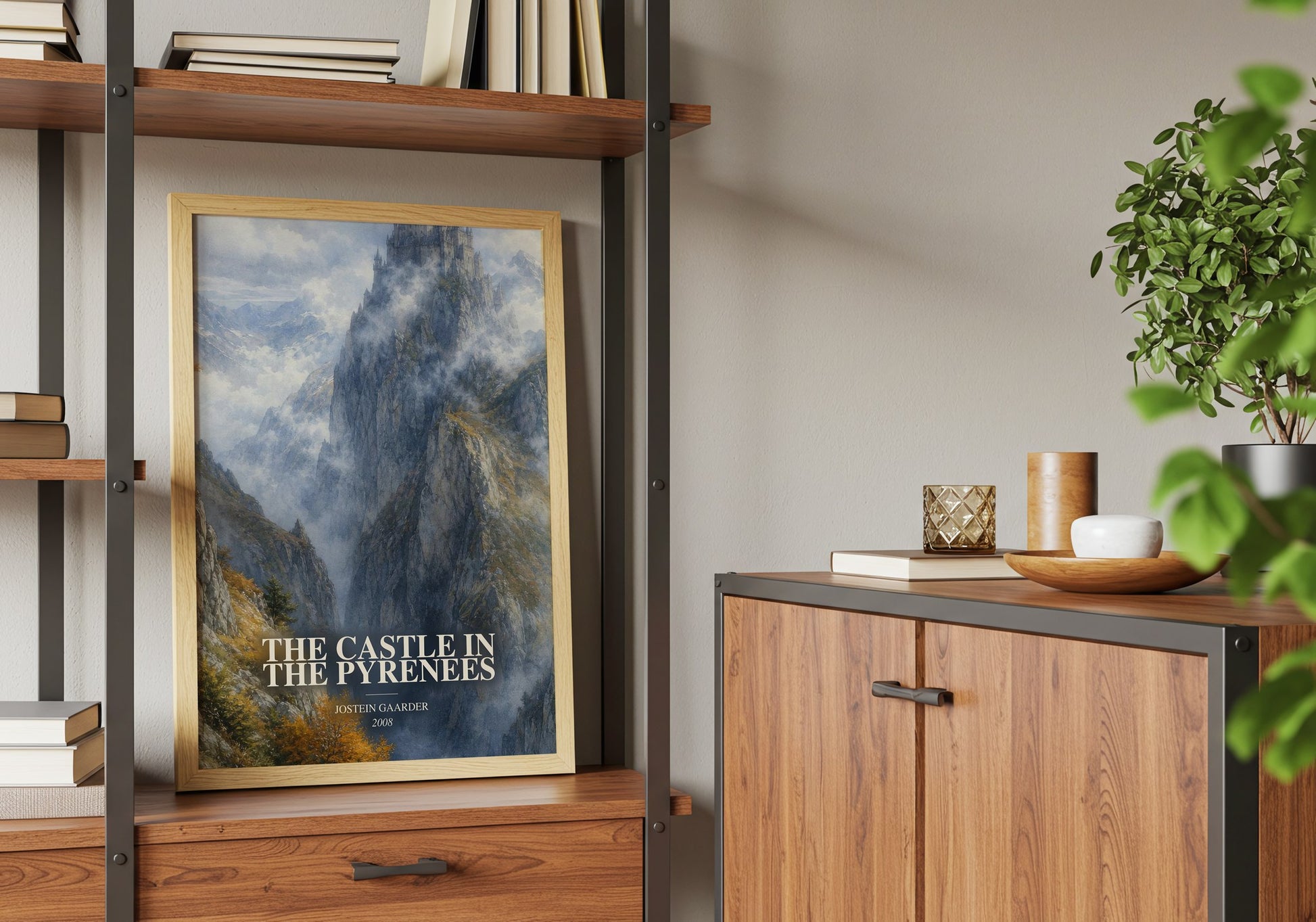 The Castle In The Pyrenees book watercolour illustration paper finish options – matte satin gloss