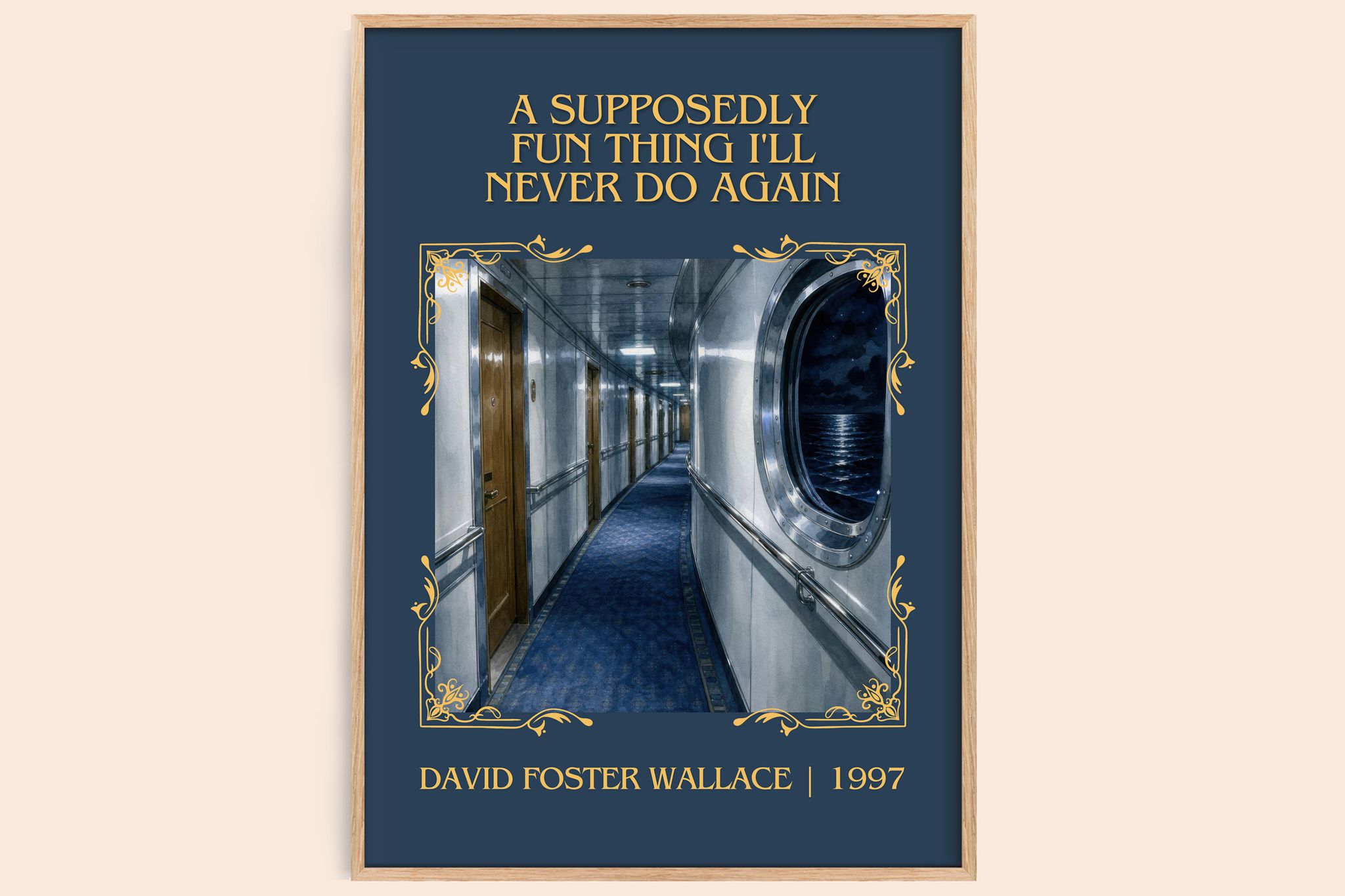 supposedly fun thing I'll never do again Classic Book Art Print by David Foster Wallace